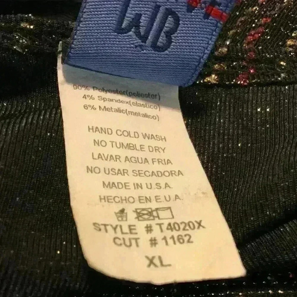 MB Casual USA Top Women's Size Extra Large Sparkle Shimmer Metallic Sleeveless - Picture 9 of 9